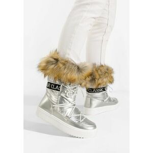 Cizme apreschiuri argintii Lucerne imagine