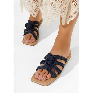 Papuci dama Amorosa navy imagine