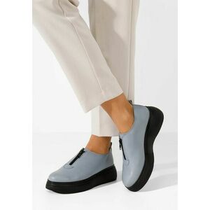 Pantofi casual damă piele Amaera bleu imagine