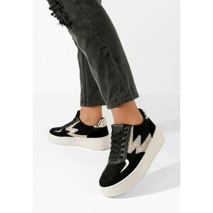 Sneakers cu platformă Nadine negri imagine