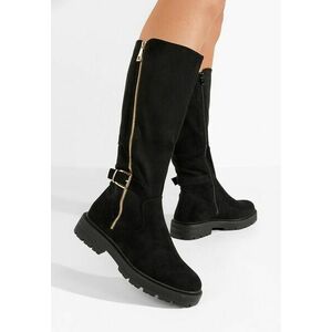 Cizme dama fara toc Maleen negre imagine