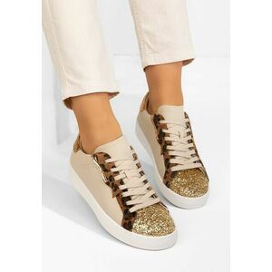 Sneakers dama Sanura bej imagine