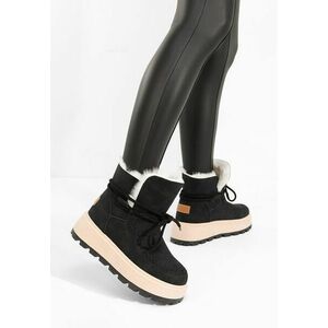 Ghete cu platformă Dionea negre imagine