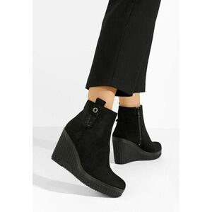 Botine cu platformă Charlet negre imagine