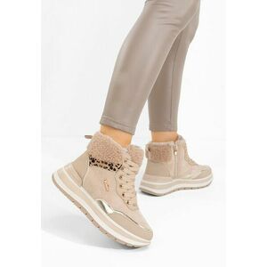 Sneakers High-Top Lisaia kaki imagine