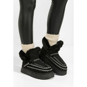 Ghete cu platformă Tavoria negre imagine