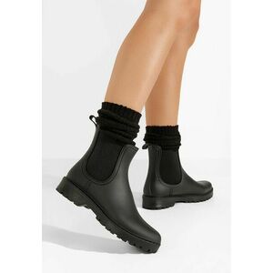 Ghete cauciuc Godiva negre imagine