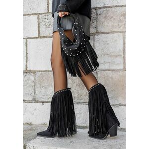 Cizme cowboy dama Kendia negre imagine