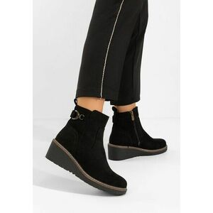 Ghete cu platforma Celmira negre imagine