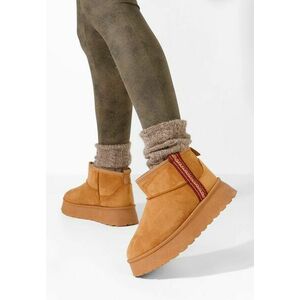 Ghete cu platformă Kristin camel imagine