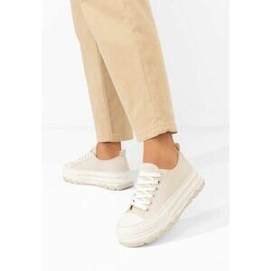 Tenisi cu platformă Zenoria bej imagine