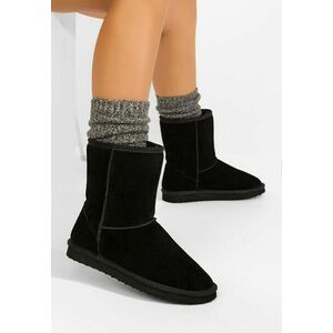 Cizme tip ugg Crisea negre imagine