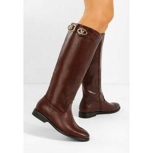 Cizme dama fara toc Nubira grena imagine