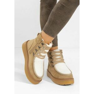 Ghete cu platformă Liraia kaki imagine