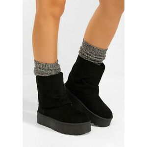 Cizme tip ugg cu platformă Janesia negre imagine