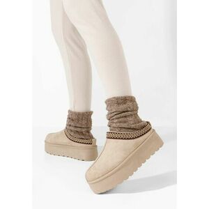 Saboti dama cu platforma Esmie bej imagine