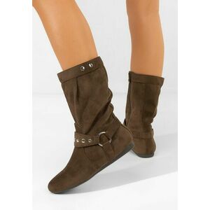 Cizme dama Dakisa kaki imagine