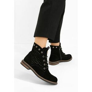 Ghete dama piele Farella negre imagine