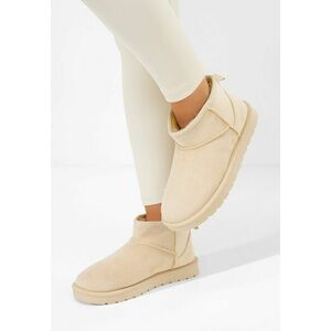 Cizme tip ugg Felica bej imagine