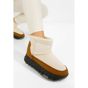 Ghete cu platformă Novela bej imagine