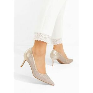 Pantofi stiletto Nidela aurii imagine