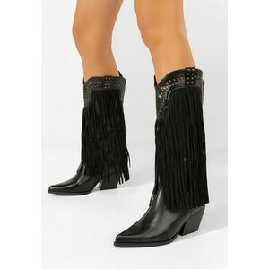 Cizme cowboy Cosira negre imagine