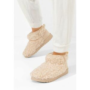 Cizme tip ugg Mivora bej imagine