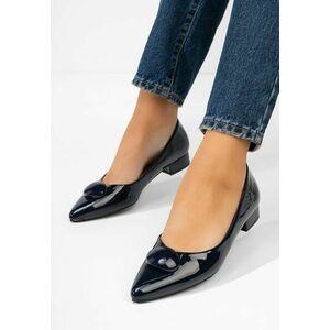 Pantofi cu toc mic Reiko navy imagine