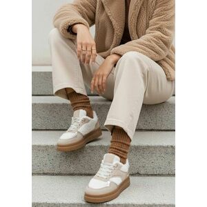 Sneakers dama Maisie bej imagine