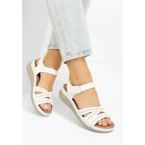 Sandale cu talpa ortopedica Olynda albe imagine