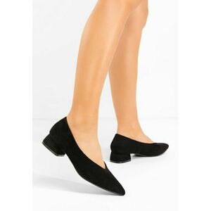 Pantofi cu toc gros Takisa negri imagine