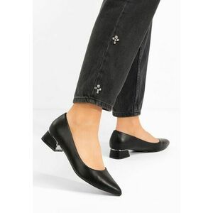 Pantofi cu toc mic Lexie V2 negri imagine