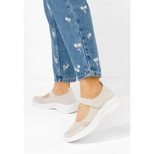 Pantofi casual damă Medana bej imagine