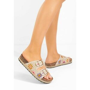 Papuci cu platformă JOELIA bej imagine