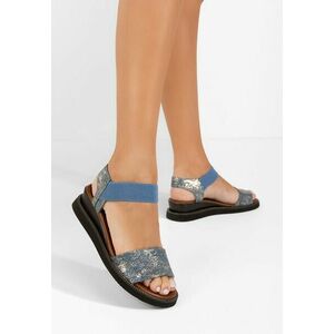 Sandale dama Aylina albastre imagine