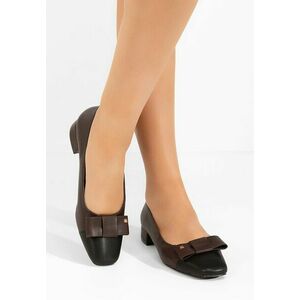 Pantofi cu toc mic Wuga grena imagine