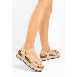 Sandale cu platformă Sopia bej imagine