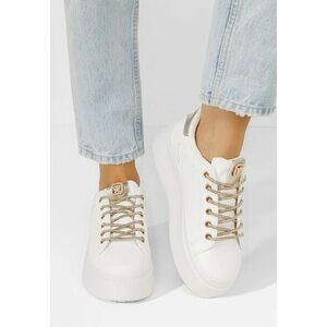 Sneakers cu platformă Shauna albi imagine