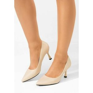 Pantofi cu toc Karria crem imagine