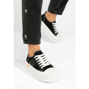 Sneakers cu platformă Anasty negri imagine