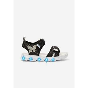 Sandale fete Dinina negre imagine