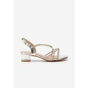 Sandale fete Dremi argintii imagine