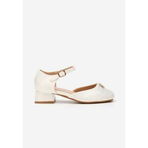 Pantofi fete Kimny albi imagine