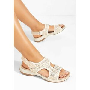 Sandale cu talpa groasa Jayme albe imagine