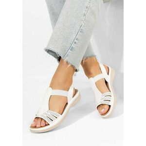 Sandale dama Rutie albe imagine