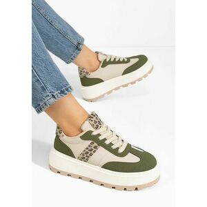Sneakers cu platformă Estephany verzi imagine