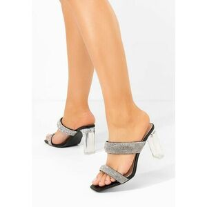 Papuci dama eleganti Krystal negri imagine