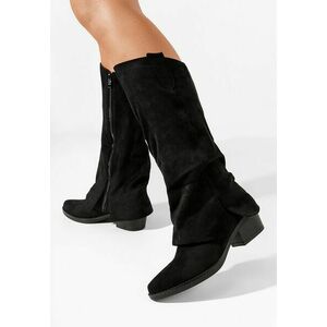 Cizme cu toc Chandana negre imagine