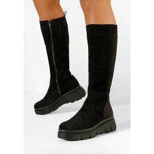 Cizme dama piele negre Lavinia imagine