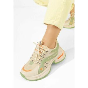 Sneakers cu platforma Jenniffer verzi imagine